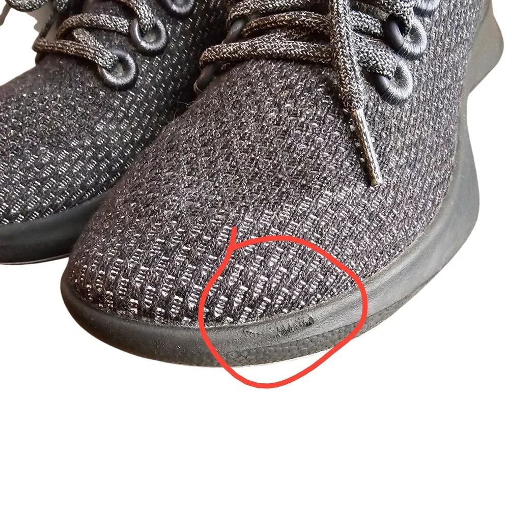Allbirds Women's Tree Dasher 1 Running shoes Size‎ 8 Grey Black